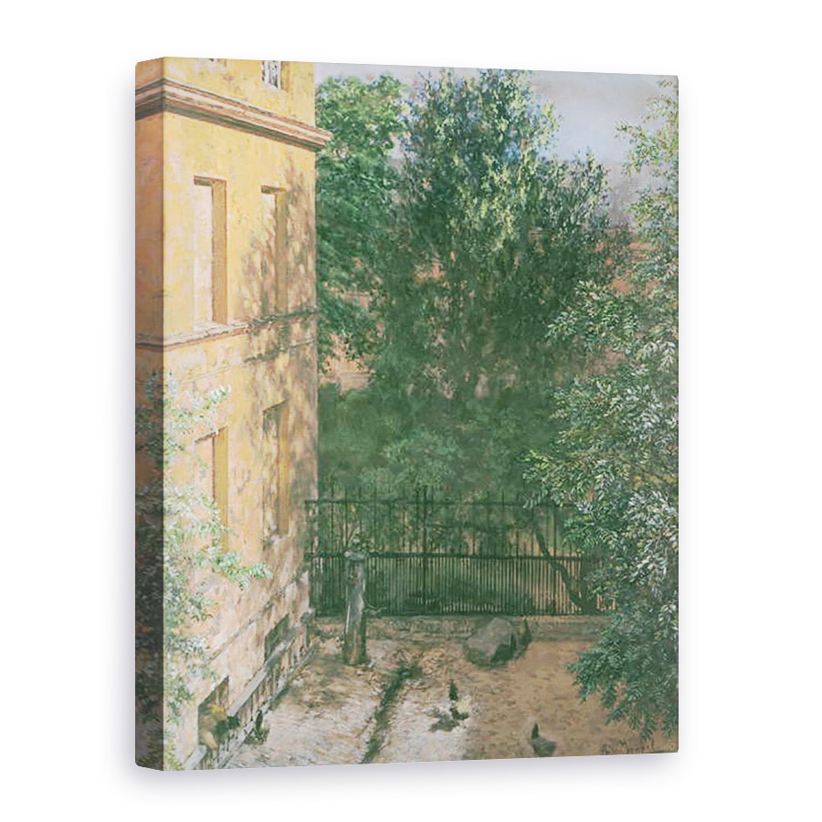 Tablou canvas - Adolph Friedrich Erdmann von Menzel - Vedere la o curte mica, 75 x 100 cm