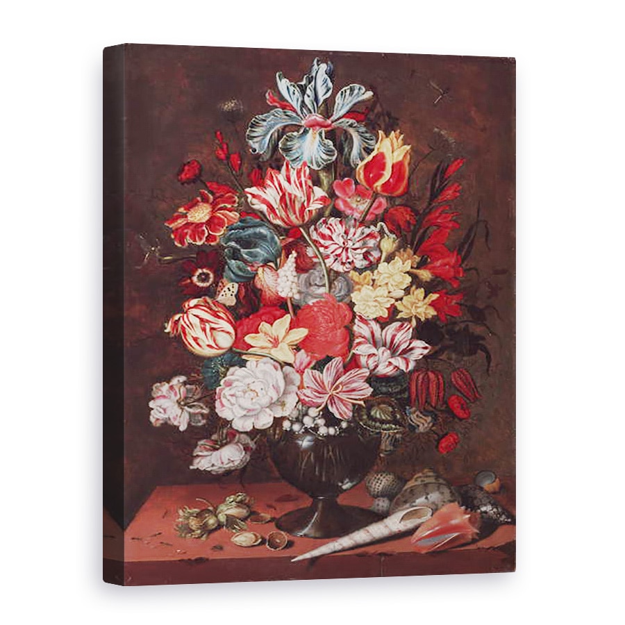 Tablou canvas - Abraham Bosschaert - Natura moarta cu flori, 75 x 100 cm