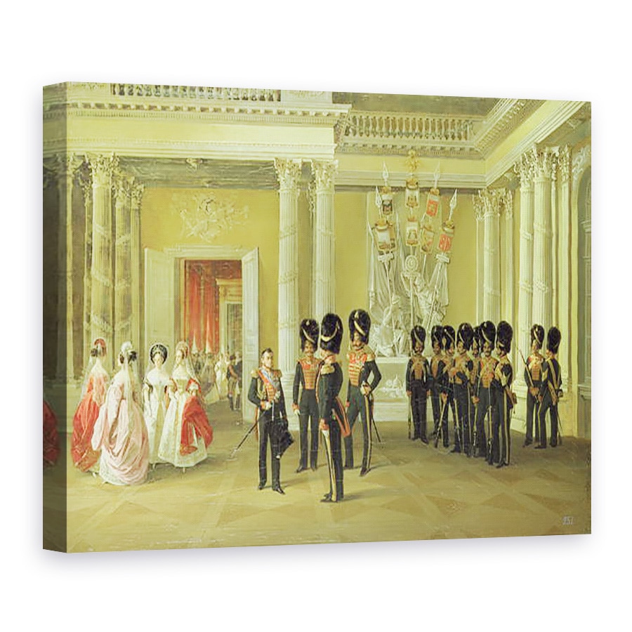 Tablou canvas - Adolphe Ladurner - Sala Heraldica din Palatul de Iarna, Sankt Petersburg, 75 x 100 cm