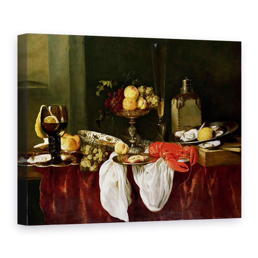 Tablou canvas - Abraham Hendricksz van Beyeren - Natura moarta cu homar, 75 x 100 cm