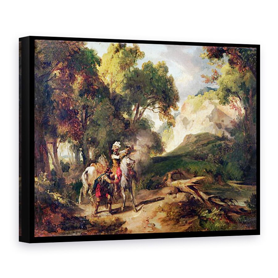 Tablou canvas - Achille Etna Michallon - Henri IV 1553-1610 si capitanul Michau, 75 x 100 cm