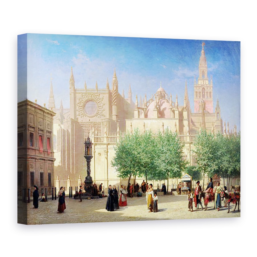 Tablou canvas - Achille Zo - Catedrala din Sevilla, 75 x 100 cm