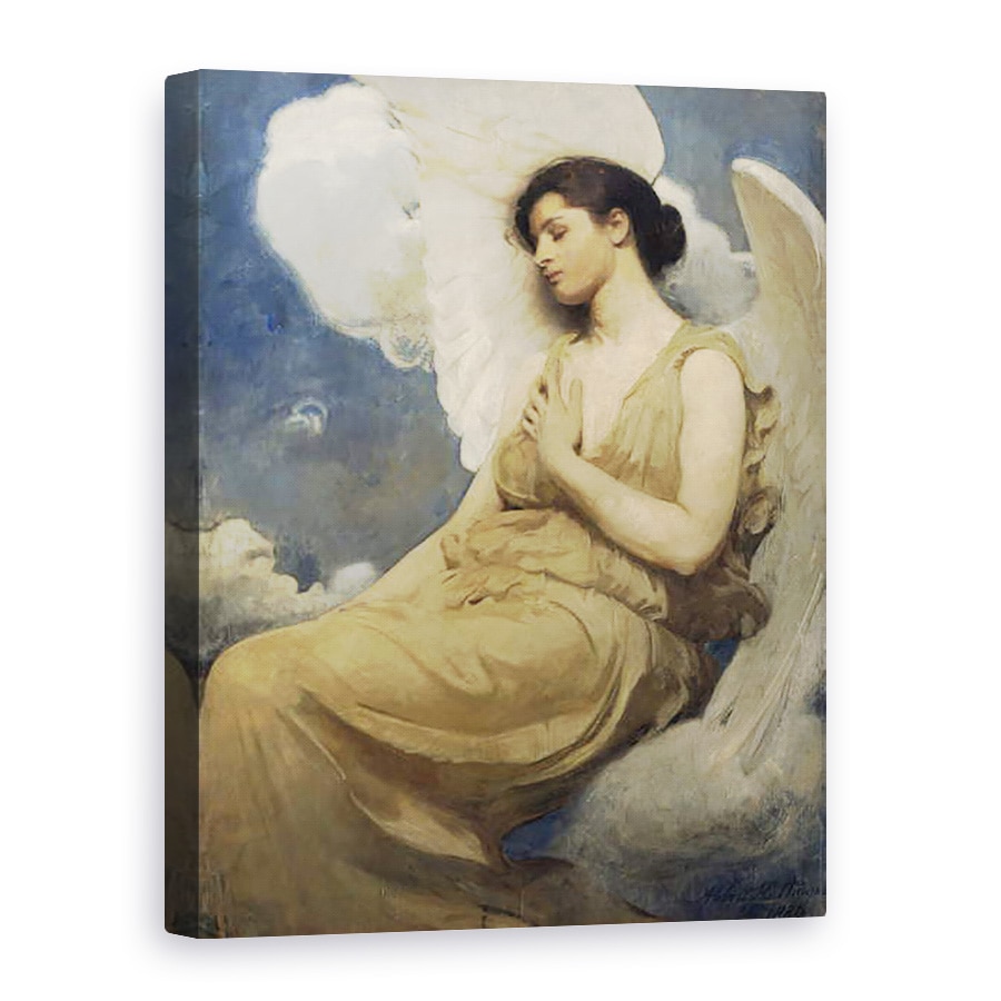 Tablou canvas - Abbott Handerson Thayer - Figurina cu aripi, 75 x 100 cm