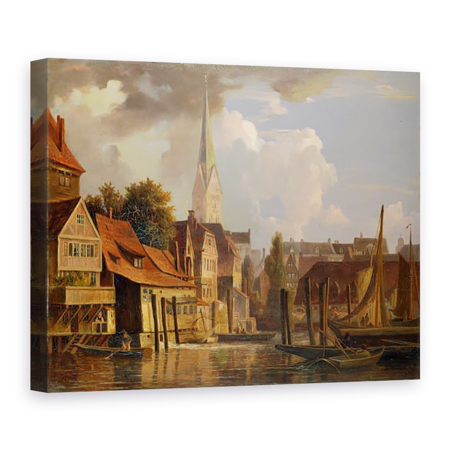 Tablou canvas - Adolf Vollmer - Kleine Alster in 1842, 75 x 100 cm