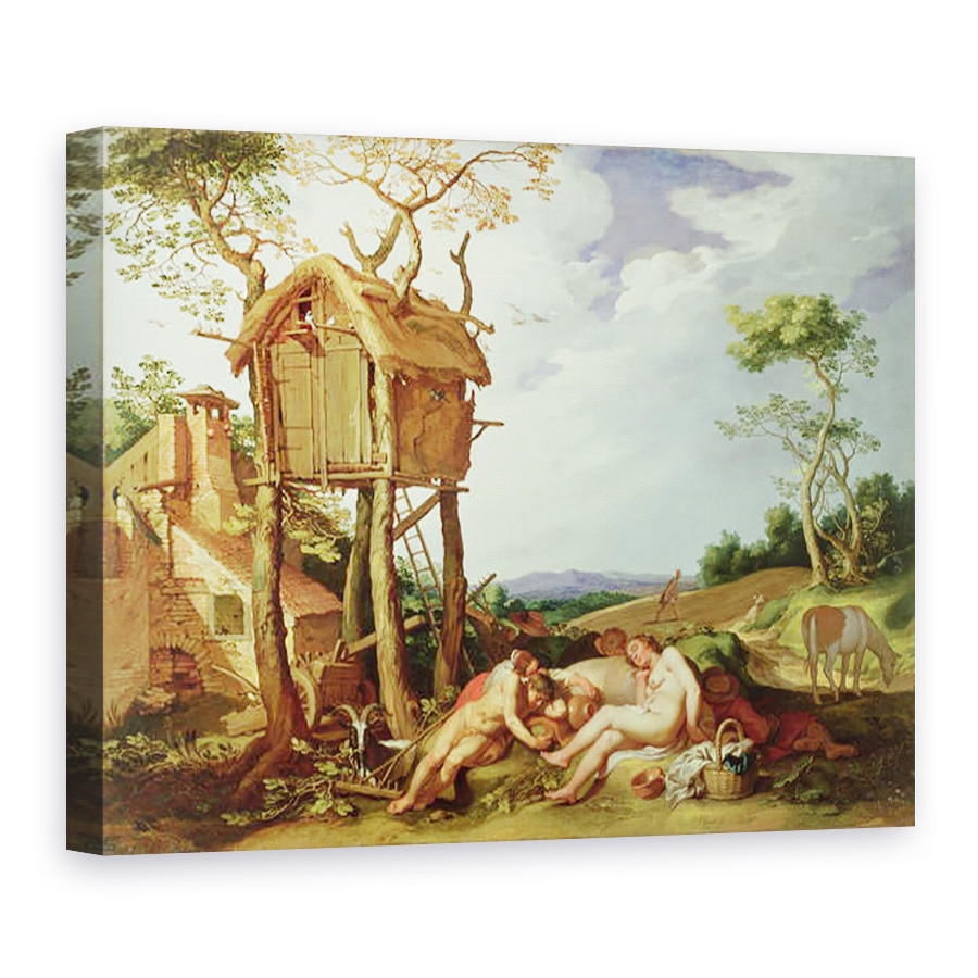 Tablou canvas - Abraham Bloemaert - Parabola cu graul si neghina, 75 x 100 cm