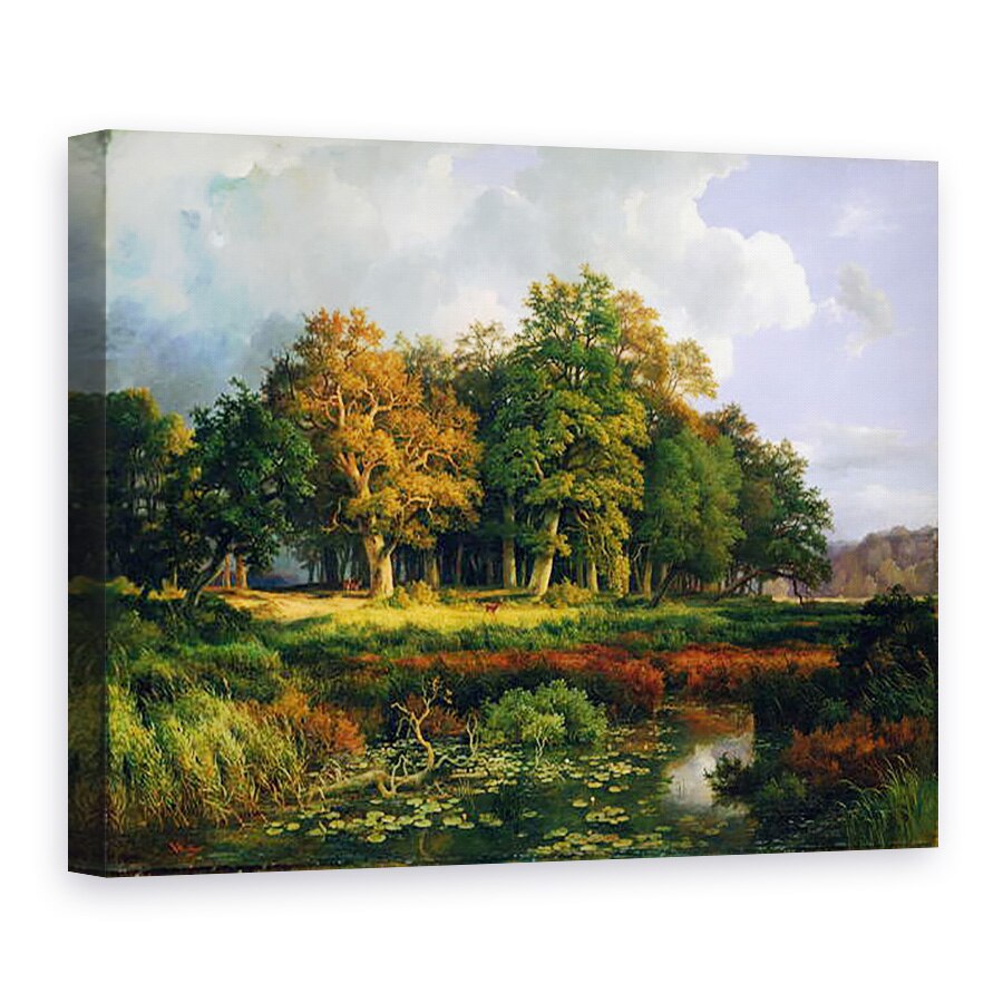 Tablou canvas - Adolf Vollmer - Stangenmuhlengrund in Sachsenwald, 75 x 100 cm