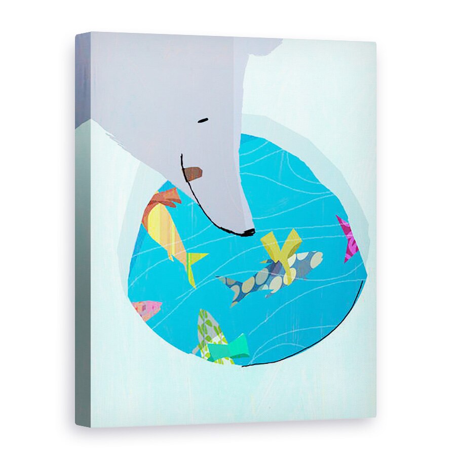 Tablou canvas - A. Richard Allen - Ursul polar Craciun, 2010, 75 x 100 cm