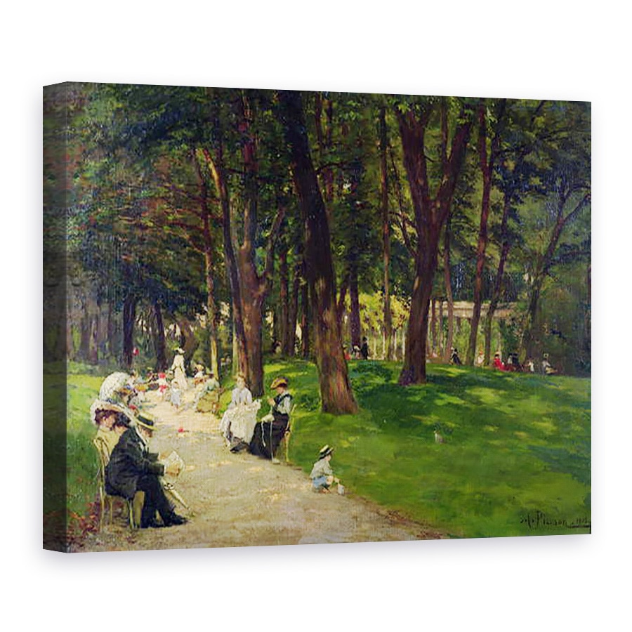 Tablou canvas - Albert Leopold Pierson - in parc, 75 x 100 cm
