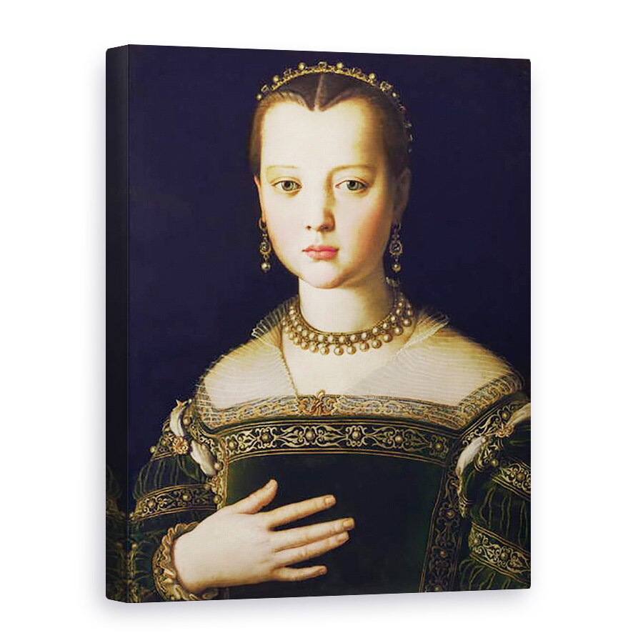 Tablou canvas - Agnolo di Cosimo Bronzino - Portretul Mariei de Medici, 75 x 100 cm