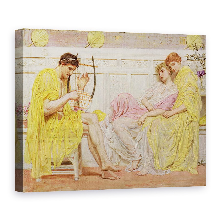 Tablou canvas - Albert Joseph Moore - Un muzician, 75 x 100 cm