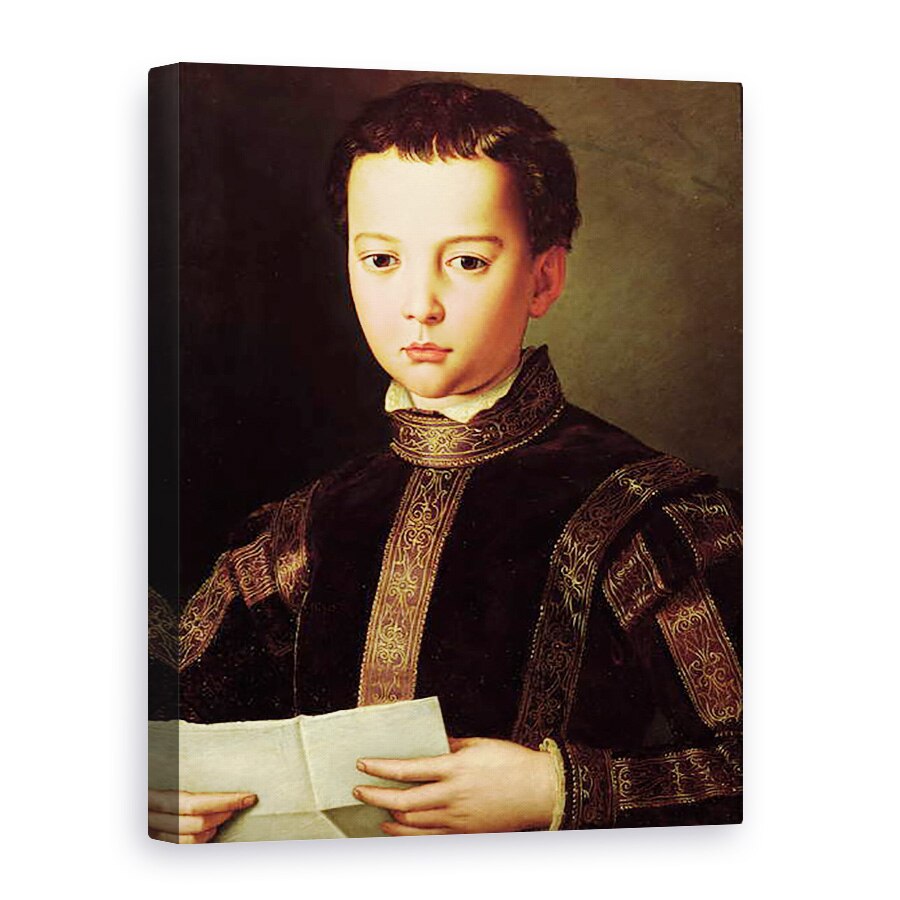 Tablou canvas - Agnolo di Cosimo Bronzino - Portret De Francesco I de Medici 1541-87 ca un baietel, 75 x 100 cm