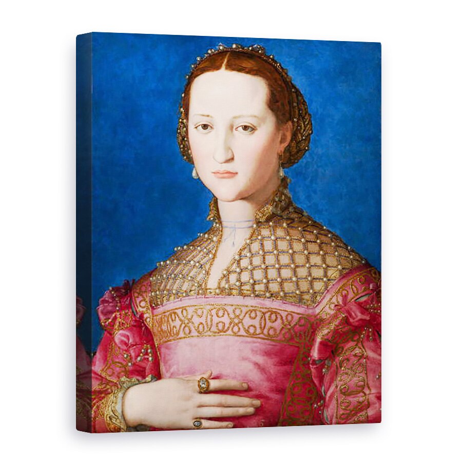 Tablou canvas - Agnolo di Cosimo Bronzino - Portret De Eleanor De Toledo, 75 x 100 cm