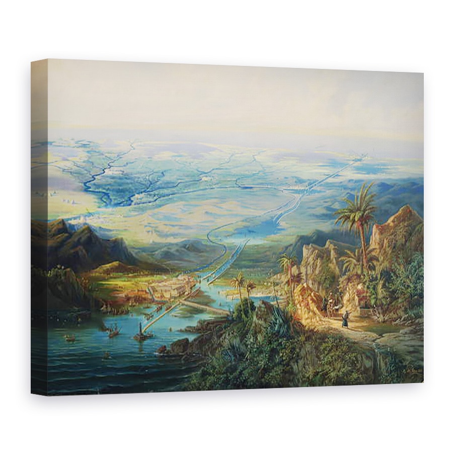 Tablou canvas - Albert Rieger - Canalul Suez, 75 x 100 cm
