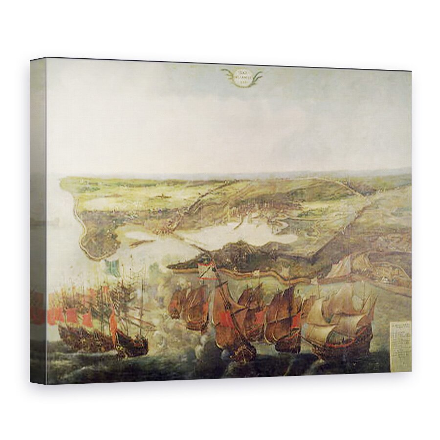 Tablou canvas - Adrian van der Cabel - Asediul La Rochelle in 1628, 75 x 100 cm