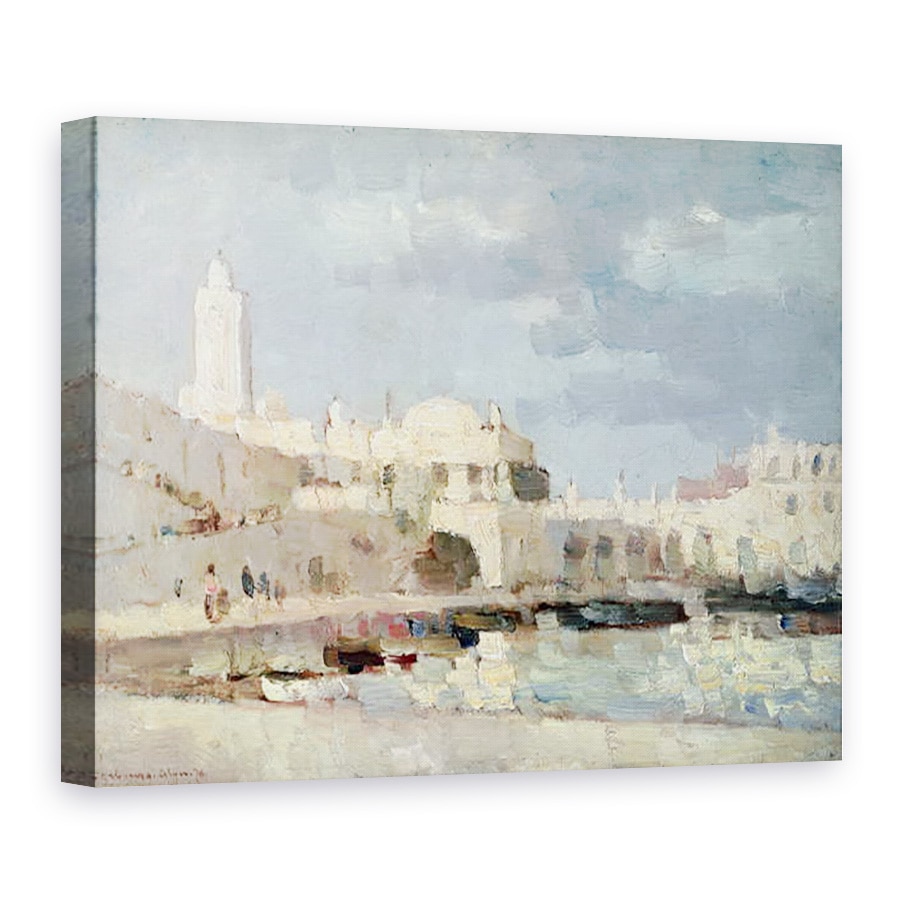 Tablou canvas - Albert-Charles Lebourg - Portul din Alger, 75 x 100 cm