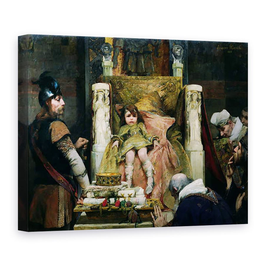 Tablou canvas - Albert Pierre Rene Maignan - Omagiu adus Clovis II 635-657, 75 x 100 cm