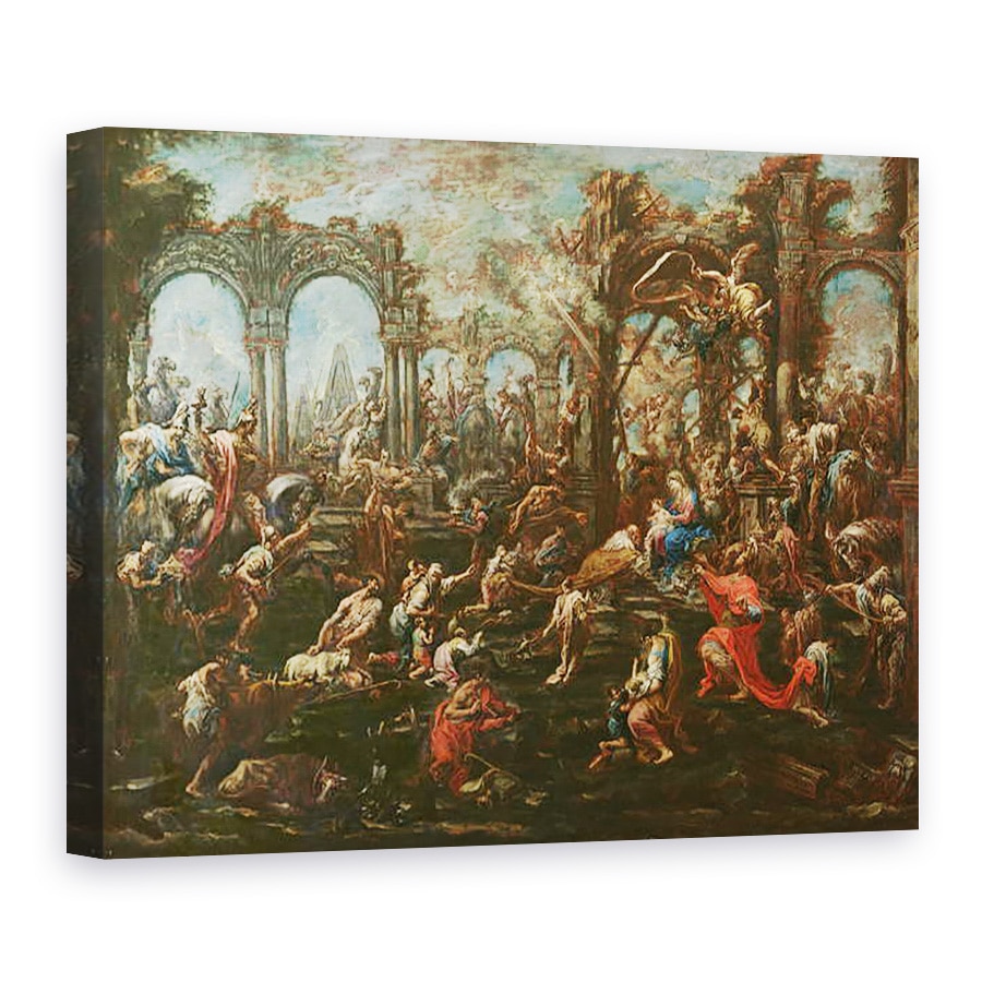 Tablou canvas - Alessandro Magnasco - Adorarea magilor, 75 x 100 cm