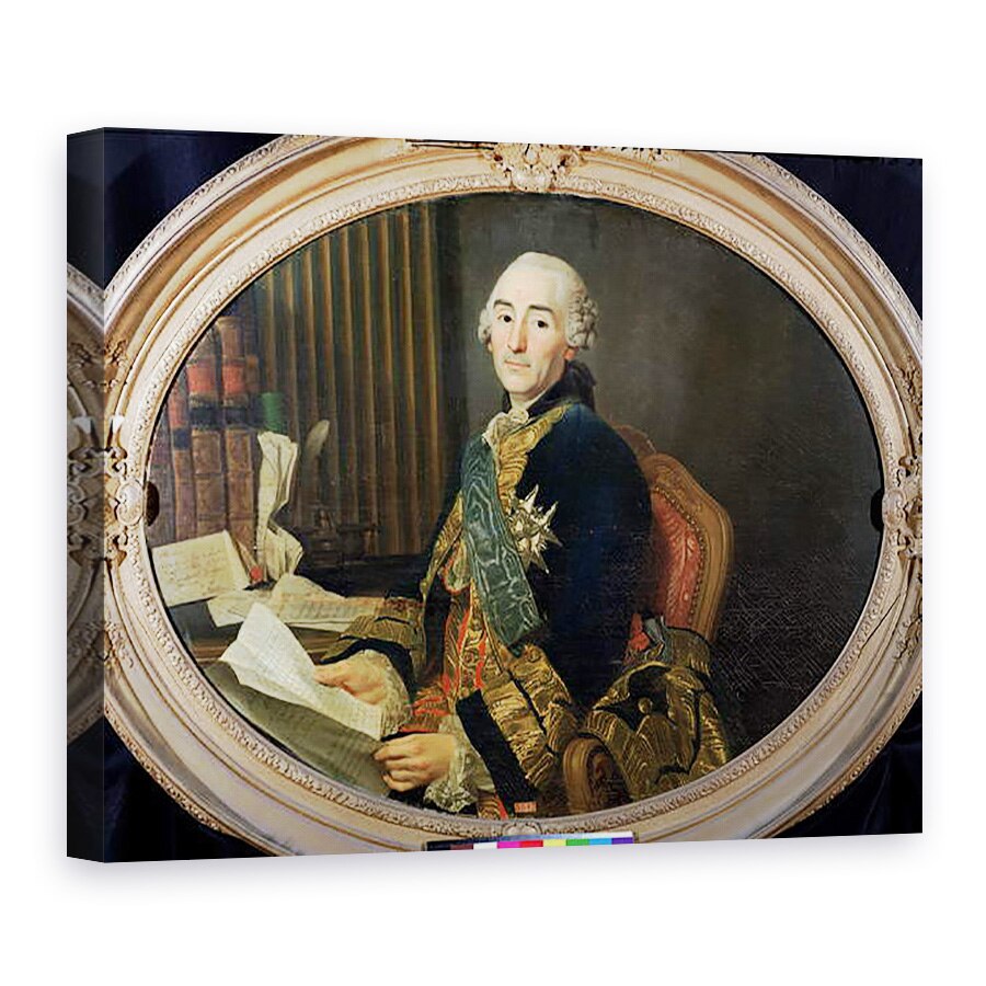 Tablou canvas - Alexander Roslin - Cesar-Gabriel de Choiseul-Chevigny 1712-85 Duc de Praslin, 75 x 100 cm