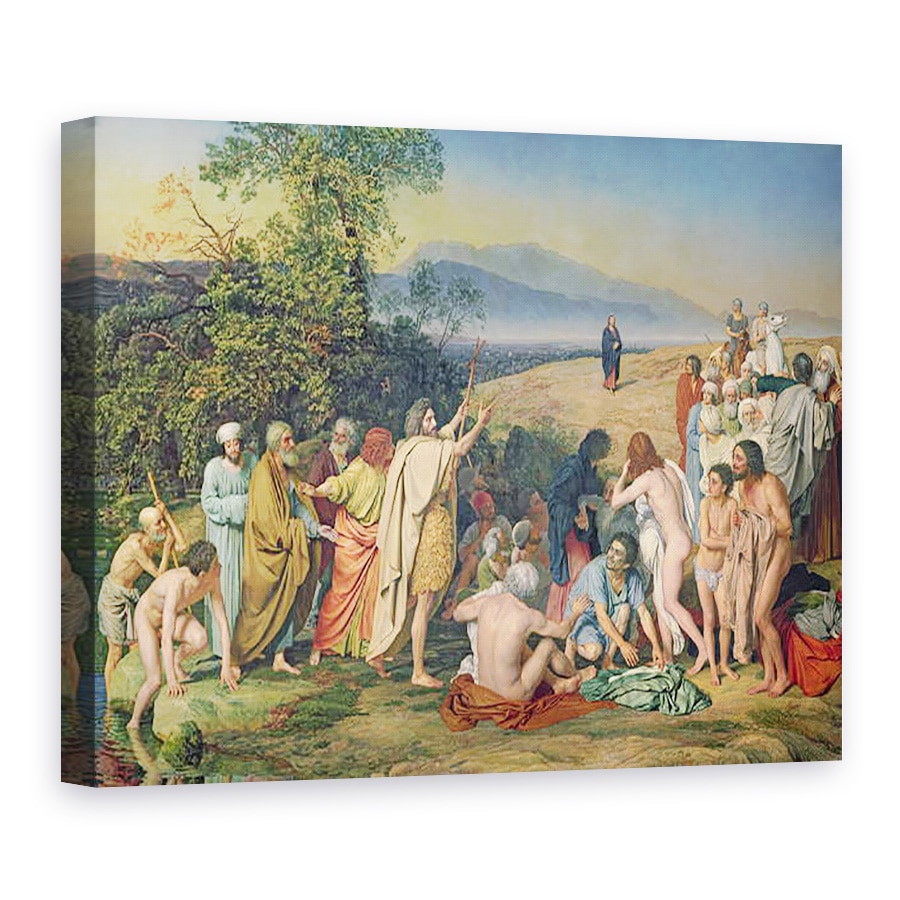 Tablou canvas - Aleksandr Andreevich Ivanov - Aparitia lui Hristos fata de popor Aparitia lui Mesia 1837-57, 75 x 100 cm