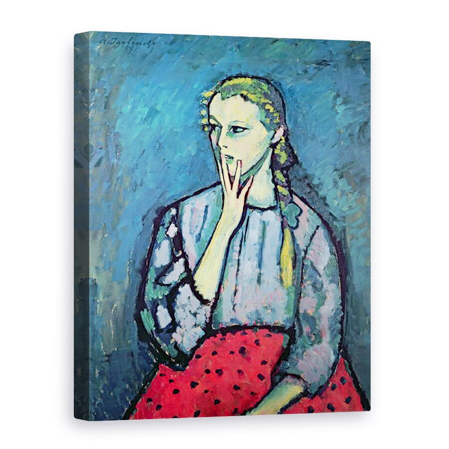 Tablou canvas - Alexej von Jawlensky - Portretul unei tinere, 75 x 100 cm