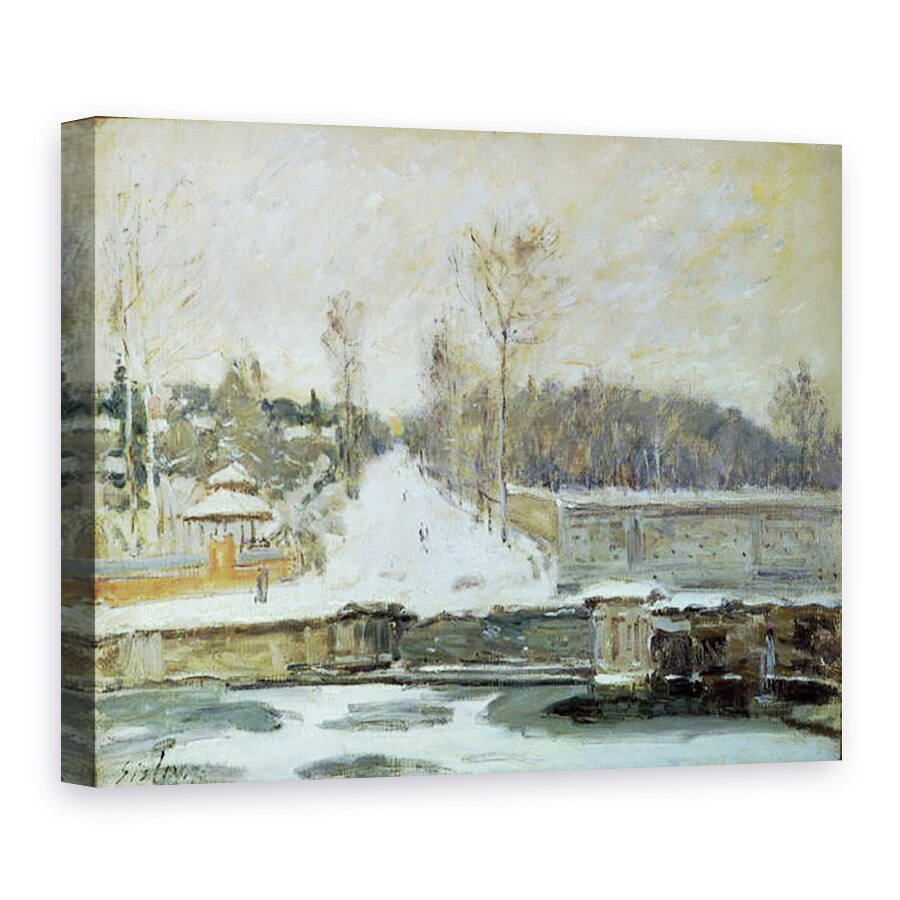 Tablou canvas - Alfred Sisley - Locul de udare de la Marly-le-Roi, 75 x 100 cm