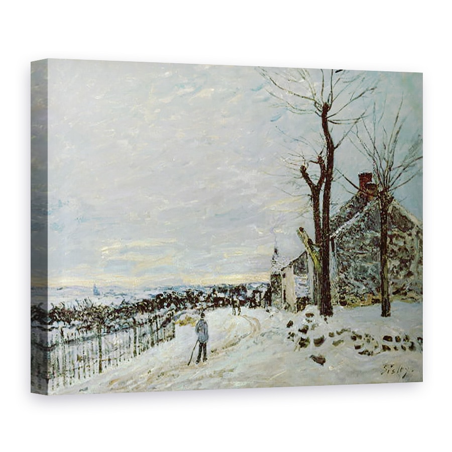 Tablou canvas - Alfred Sisley - Zapada la Veneux-Nadon, 75 x 100 cm