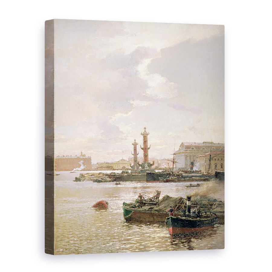 Tablou canvas - Aleksandr Karlovich Beggrov - Bursa de Valori din Sankt, 75 x 100 cm