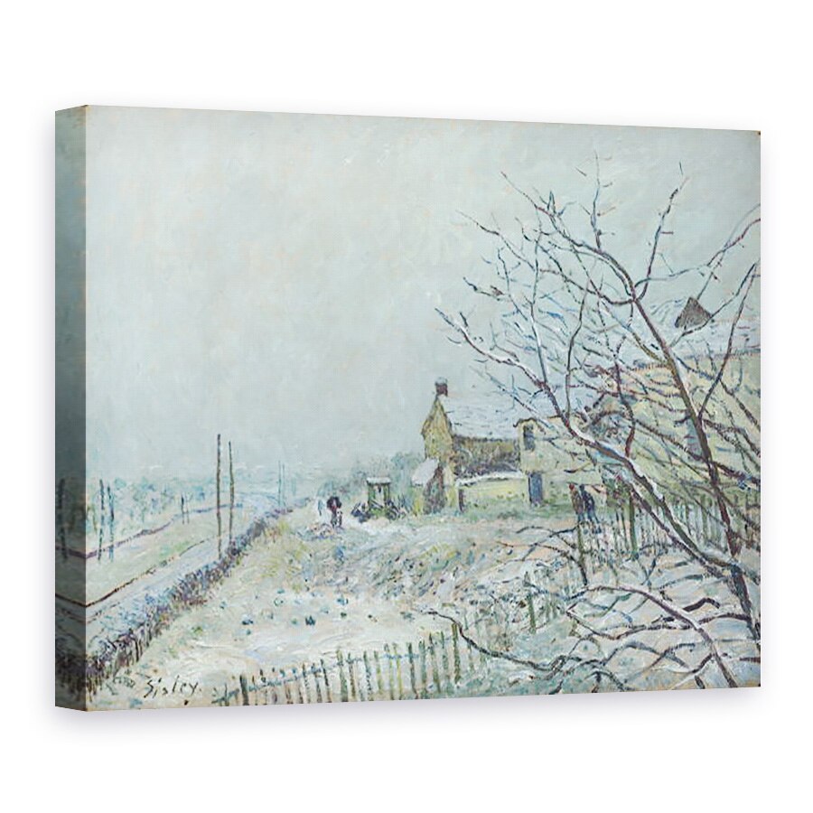 Tablou canvas - Alfred Sisley - Prima zapada la Veneux-Nadon, 75 x 100 cm