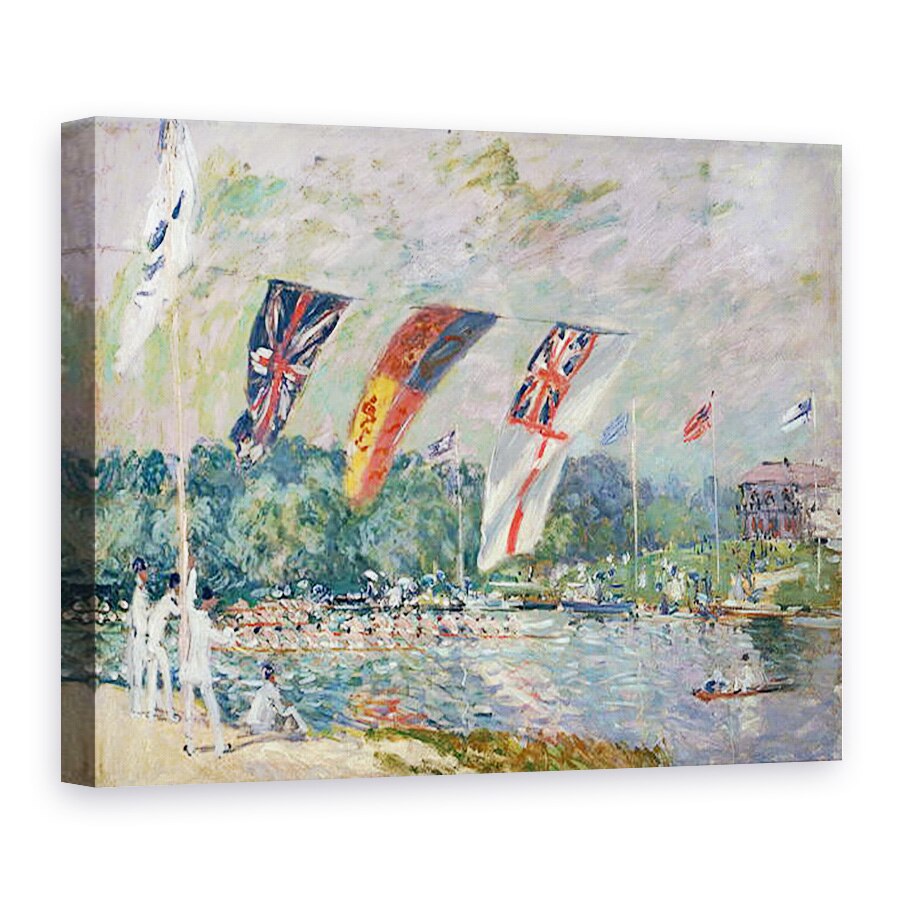 Tablou canvas - Alfred Sisley - Regatta la Molesey, 75 x 100 cm