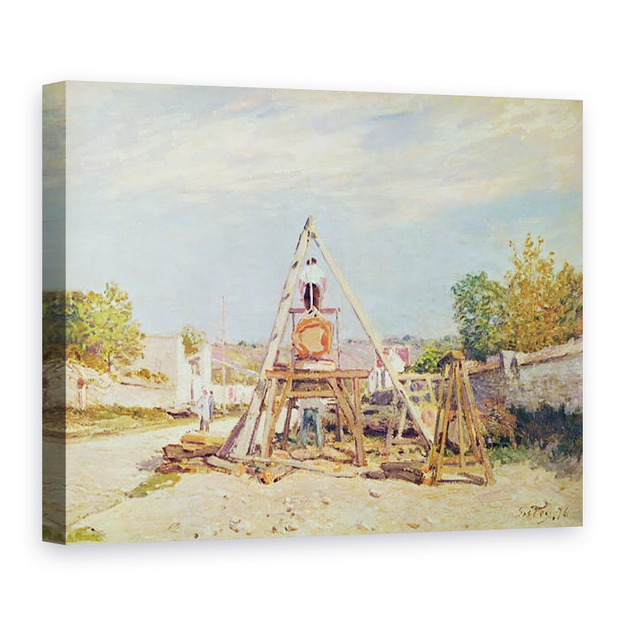 Tablou canvas - Alfred Sisley - Taietoarele de lemne, 75 x 100 cm