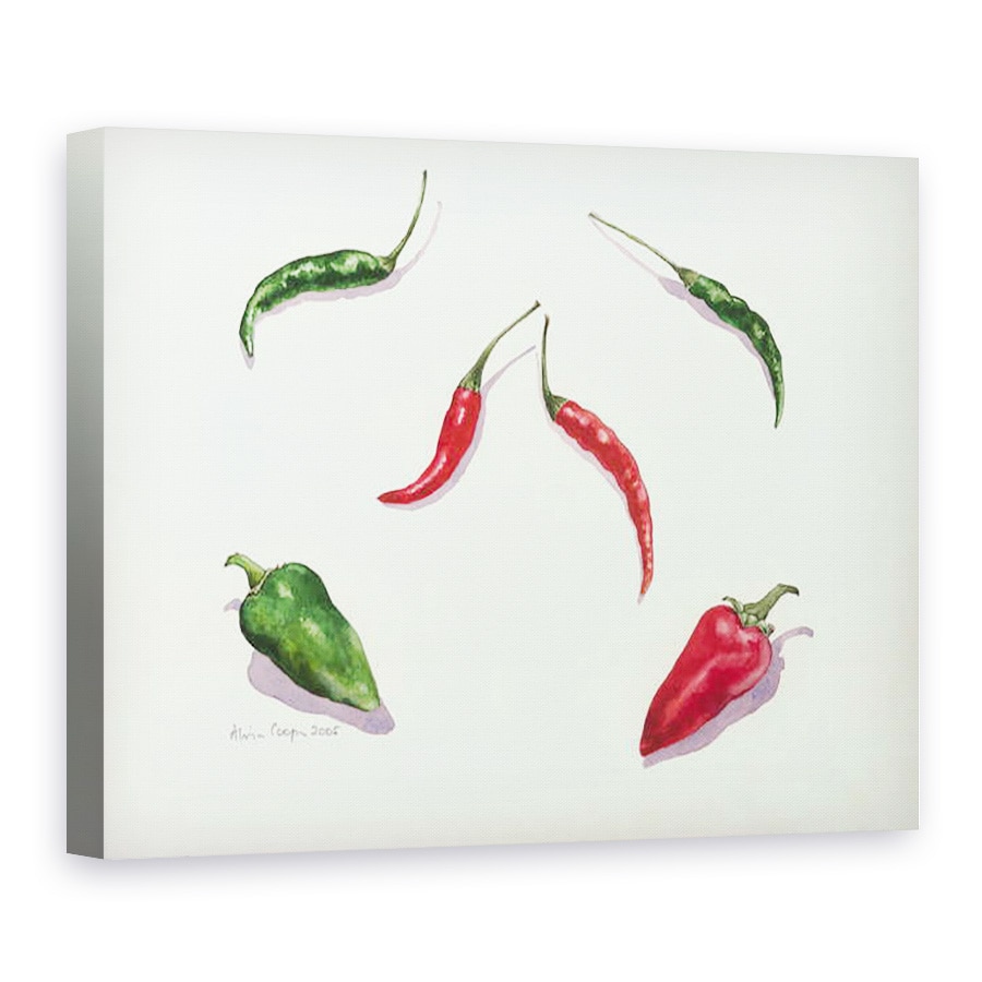 Tablou canvas - Alison Cooper - Ardei iute si Ardei, 50 x 70 cm