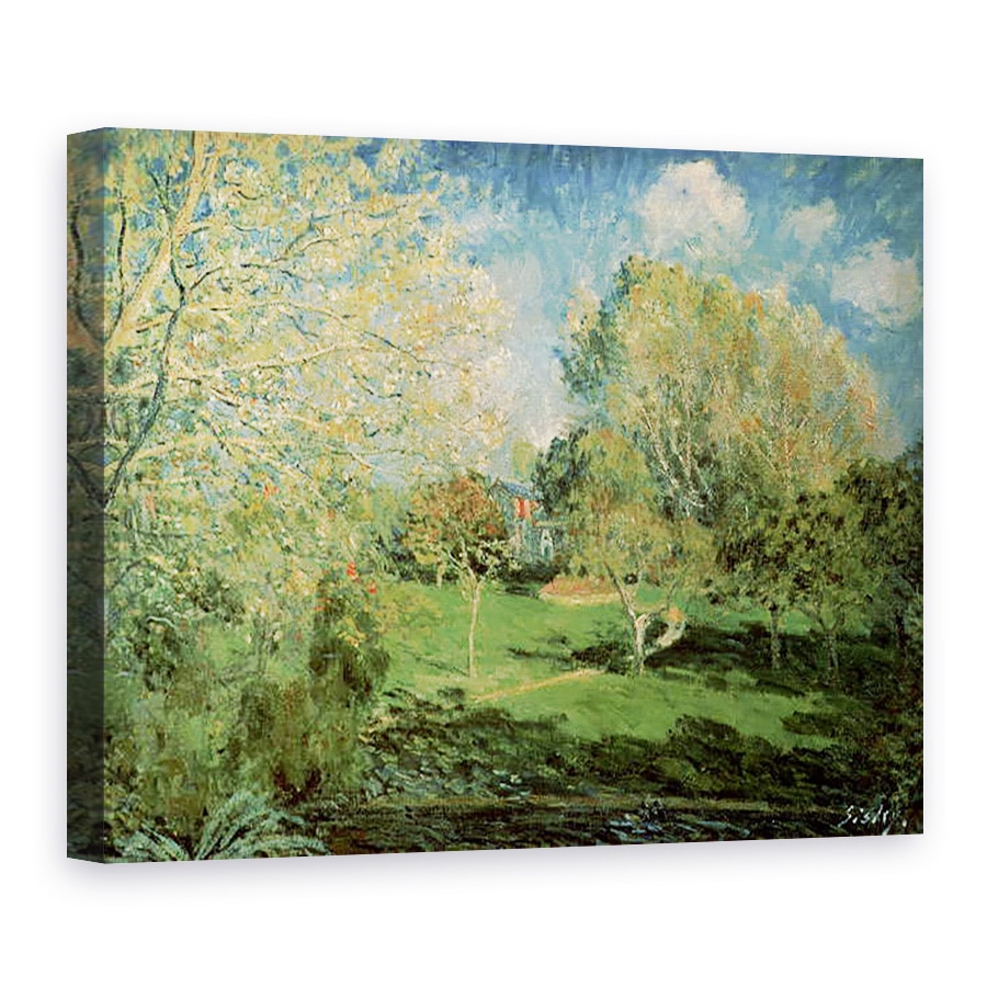Tablou canvas - Alfred Sisley - Gradina familiei Hoschede, 75 x 100 cm