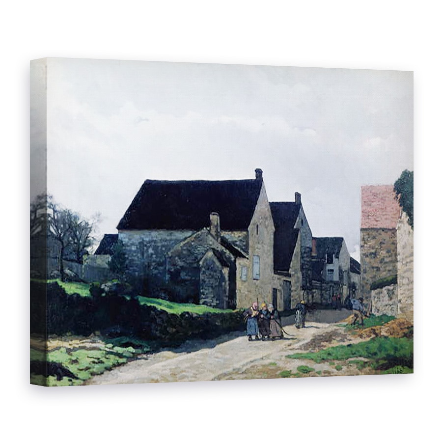 Tablou canvas - Alfred Sisley - Femeile merg in padure, 75 x 100 cm