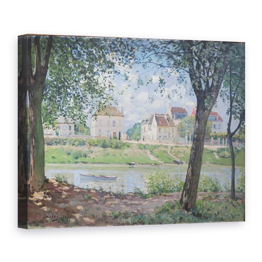 Tablou canvas - Alfred Sisley - Villeneuve-la-Garenne, 75 x 100 cm
