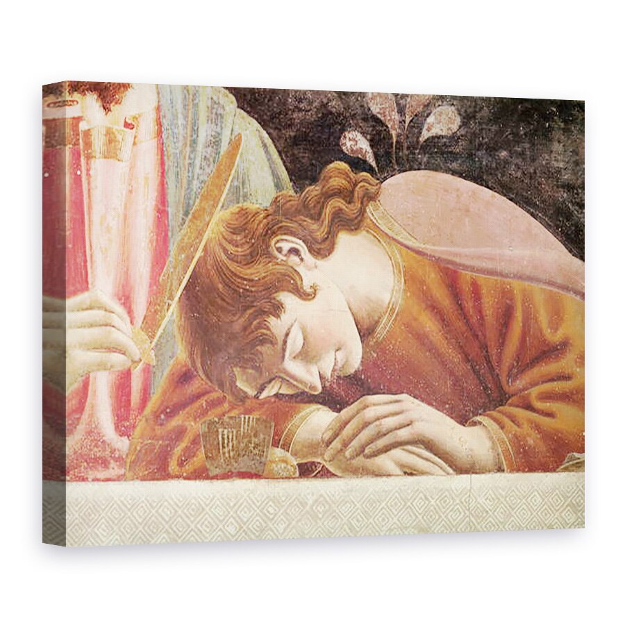 Tablou canvas - Andrea del Castagno - Cina cea de Taina, detaliu al Sfantului Ioan, 75 x 100 cm