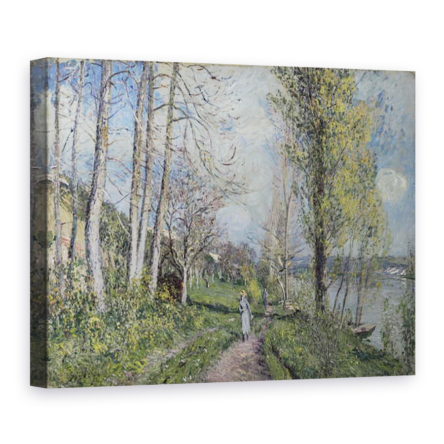 Tablou canvas - Alfred Sisley - Bancile Senei, 75 x 100 cm