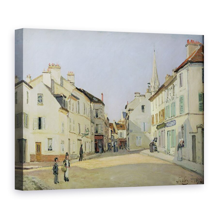 Tablou canvas - Alfred Sisley - Rue de la Chaussee in Argenteuil, 75 x 100 cm