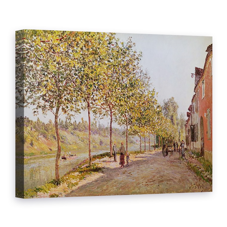 Tablou canvas - Alfred Sisley - Dimineata Iunie in Saint-Mammes, 75 x 100 cm