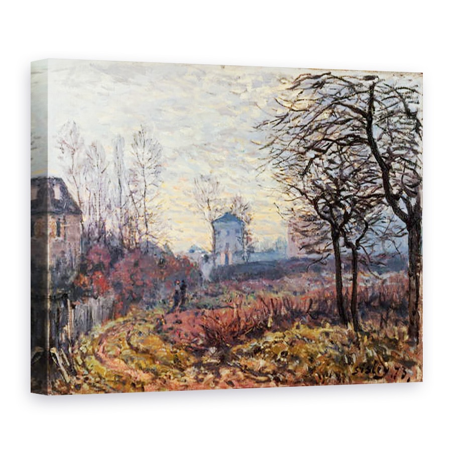 Tablou canvas - Alfred Sisley - Peisaj langa Louveciennes, 75 x 100 cm