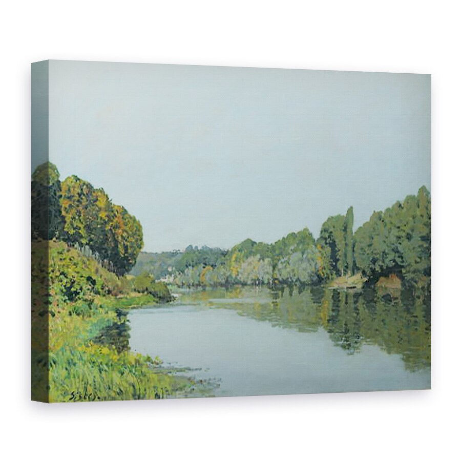 Tablou canvas - Alfred Sisley - Sena la Bougival II, 75 x 100 cm