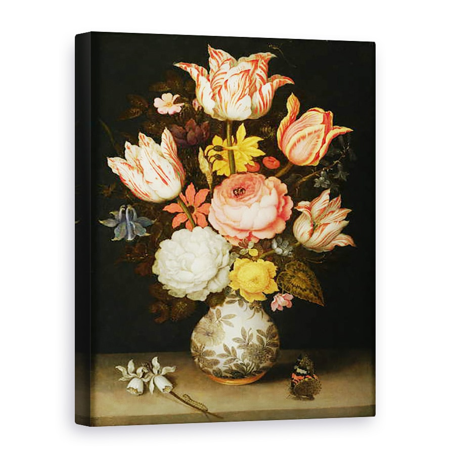 Tablou canvas - Ambrosius Bosschaert the Elder - Natura moarta cu flori, 75 x 100 cm