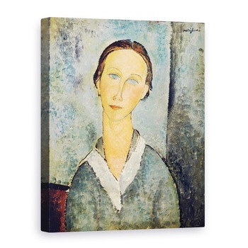 Tablou canvas - Amedeo Modigliani - Fata cu bluza de marinar, 75 x 100 cm Tablou canvas - Amedeo Modigliani - Fata cu bluza de marinar, 75 x 100 cm