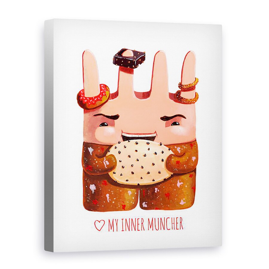 Tablou canvas - Andra Badea - Dragostea mea Muncher interior, 2018, 75 x 100 cm