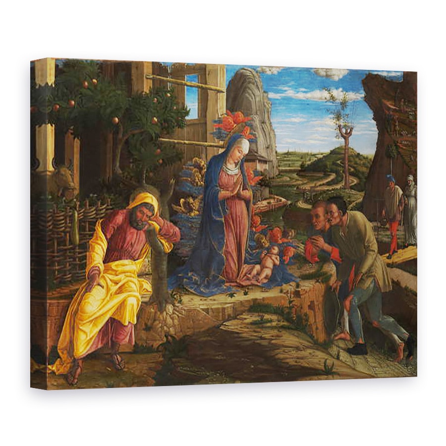 Tablou canvas - Andrea Mantegna - Adorarea Pastorilor, 75 x 100 cm
