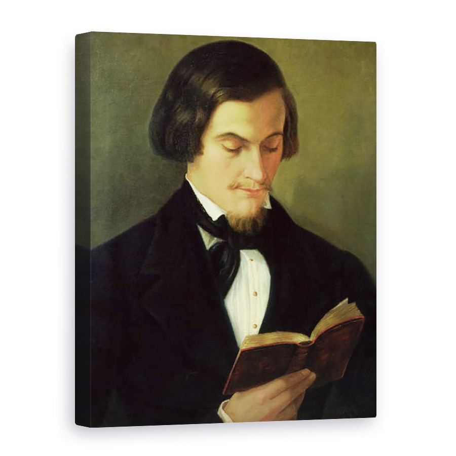 Tablou canvas - Amalia Keller - Portretul poetului Heinrich Heine 1797-1856 1842, 75 x 100 cm