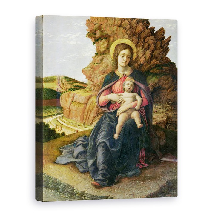 Andrea Mantegna - Szűz és gyermek, más néven a kőbánya Madonna, Vászonkép, 75 x 100 cm