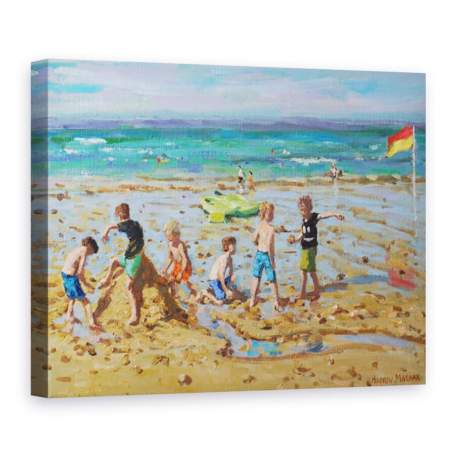 Tablou canvas - Andrew Macara - Castelul de nisip, Wells-Next -mare, Norfolk, 2019, 75 x 100 cm