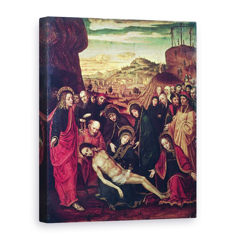 Tablou canvas - Ambrogio Borgognone - Plangerile lui Hristos Mort, 75 x 100 cm