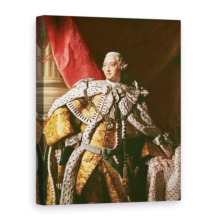 Tablou canvas - Allan Ramsay - Regele George al III-lea, 75 x 100 cm