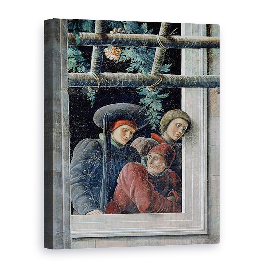 Tablou canvas - Andrea Mantegna - Martiriul Sfantului Christopher, detaliu al spectatorilor, 75 x 100 cm